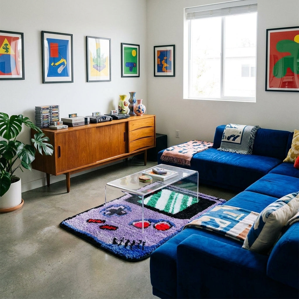 Tufted Videogame Controller Rug - lifestyle 3