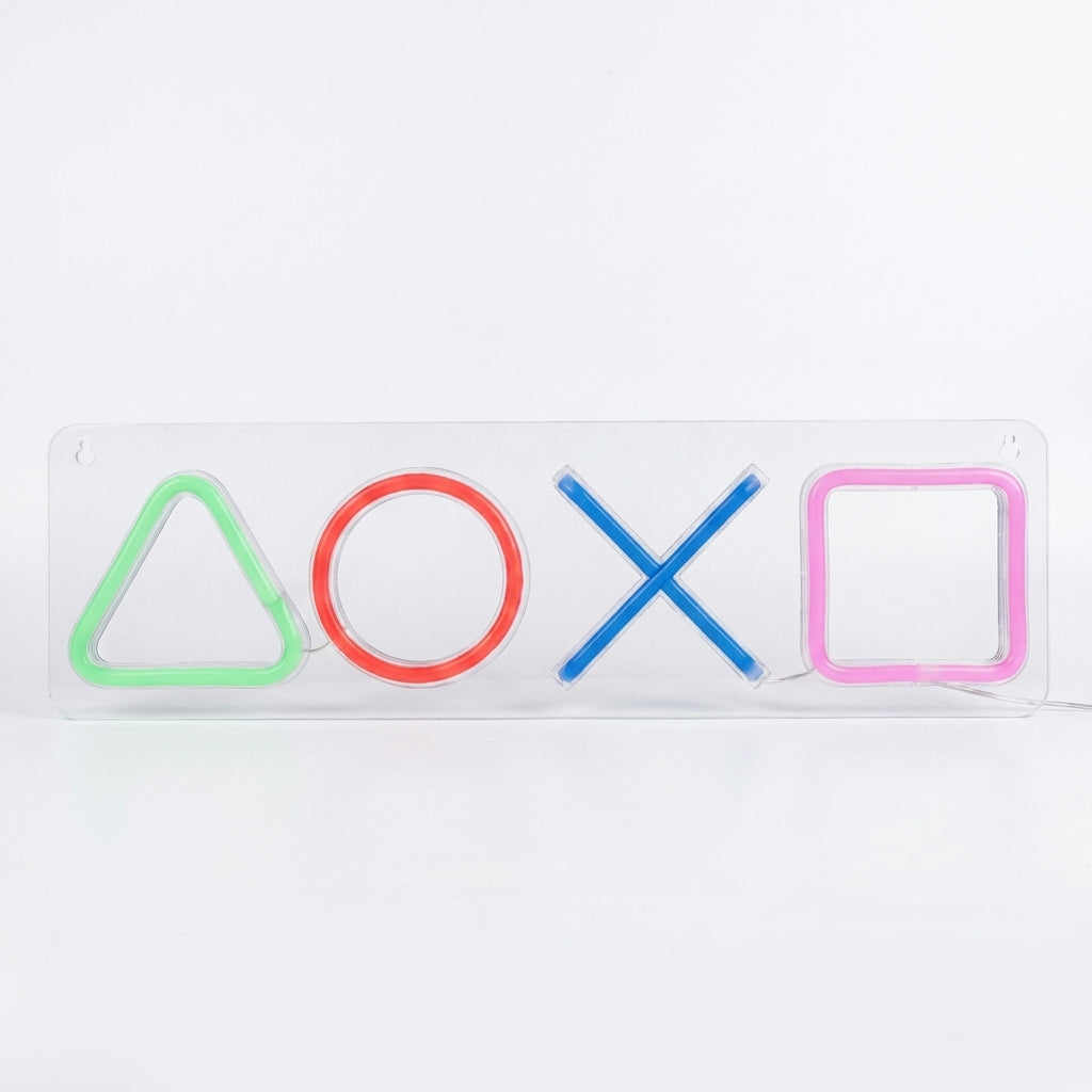 Gaming Icon LED Neon Sign - Backboard big size