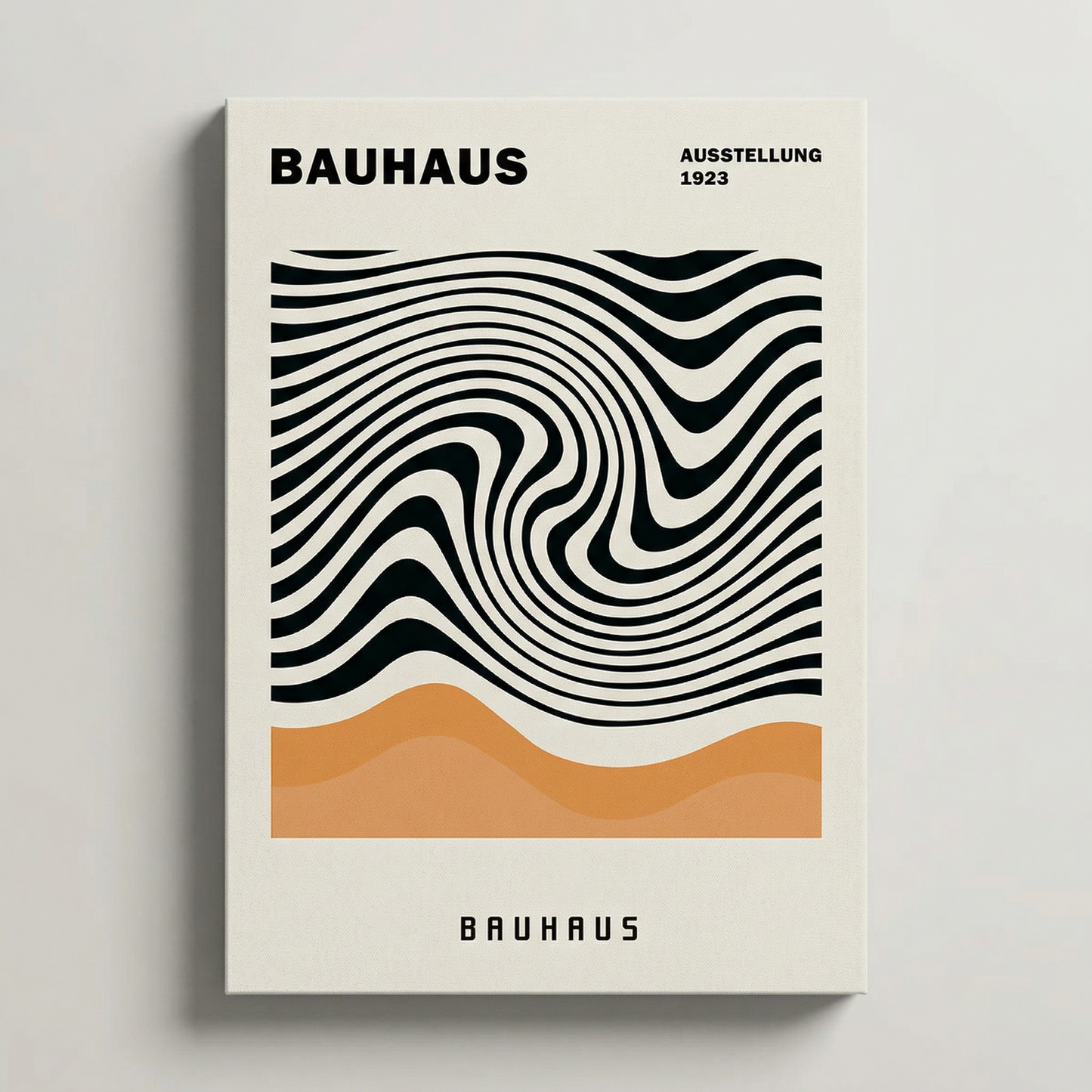 Zebra Stripe Beach Poster