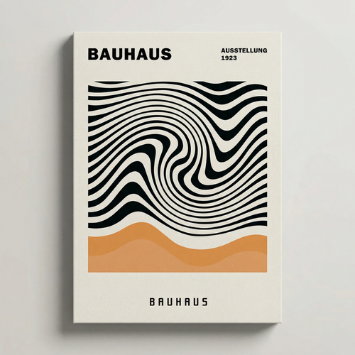 Zebra Stripe Beach Poster