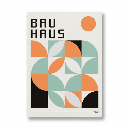 Modern Sunrise Bauhaus Poster