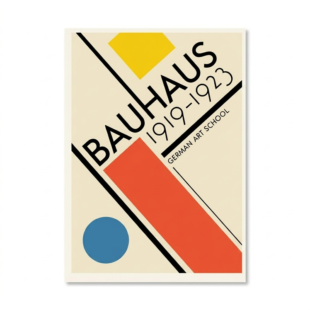 Wild Shapes Bauhaus Poster