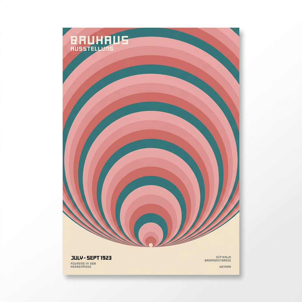 Colorful Pop Bauhaus Poster