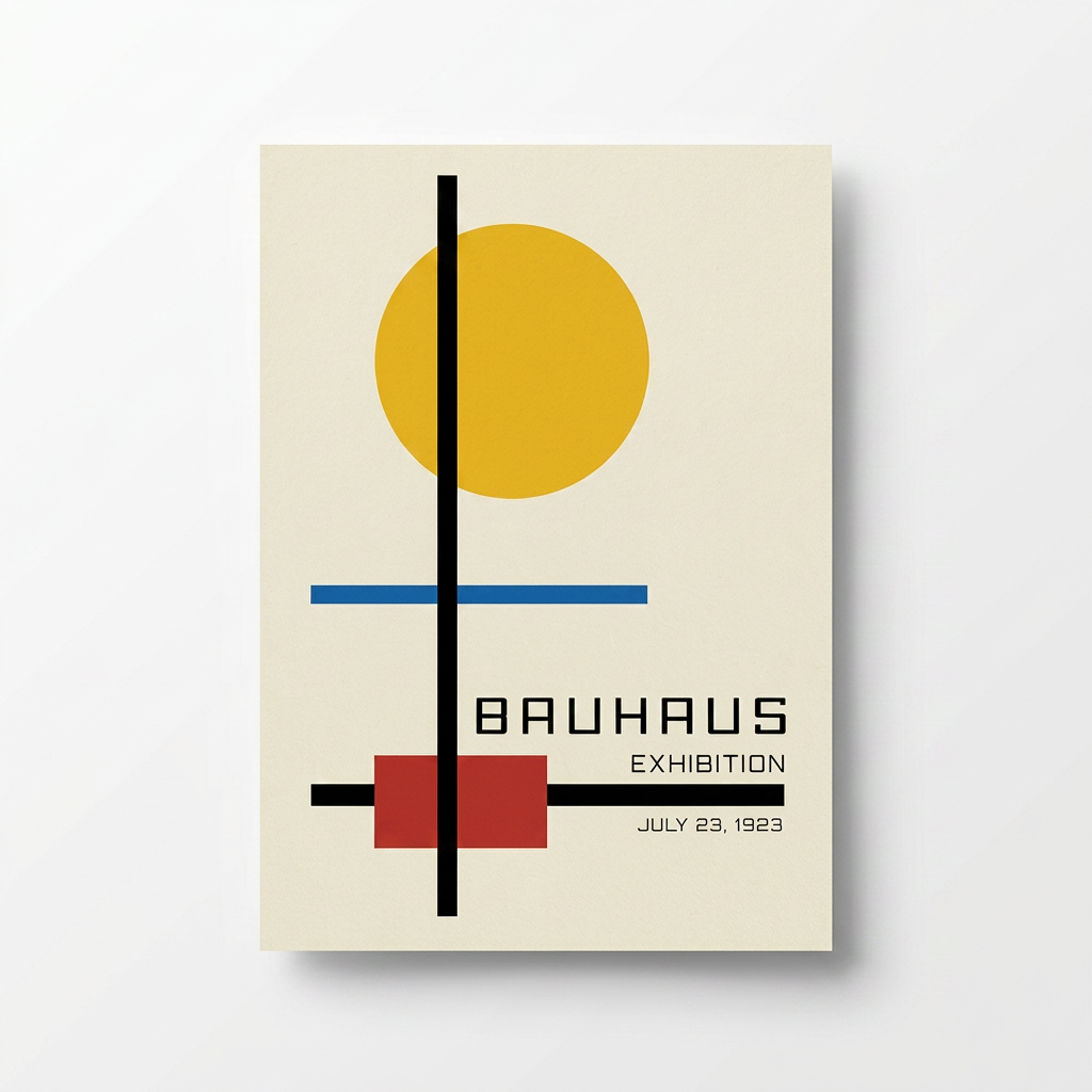 Modern Simple Shapes Bauhaus Poster