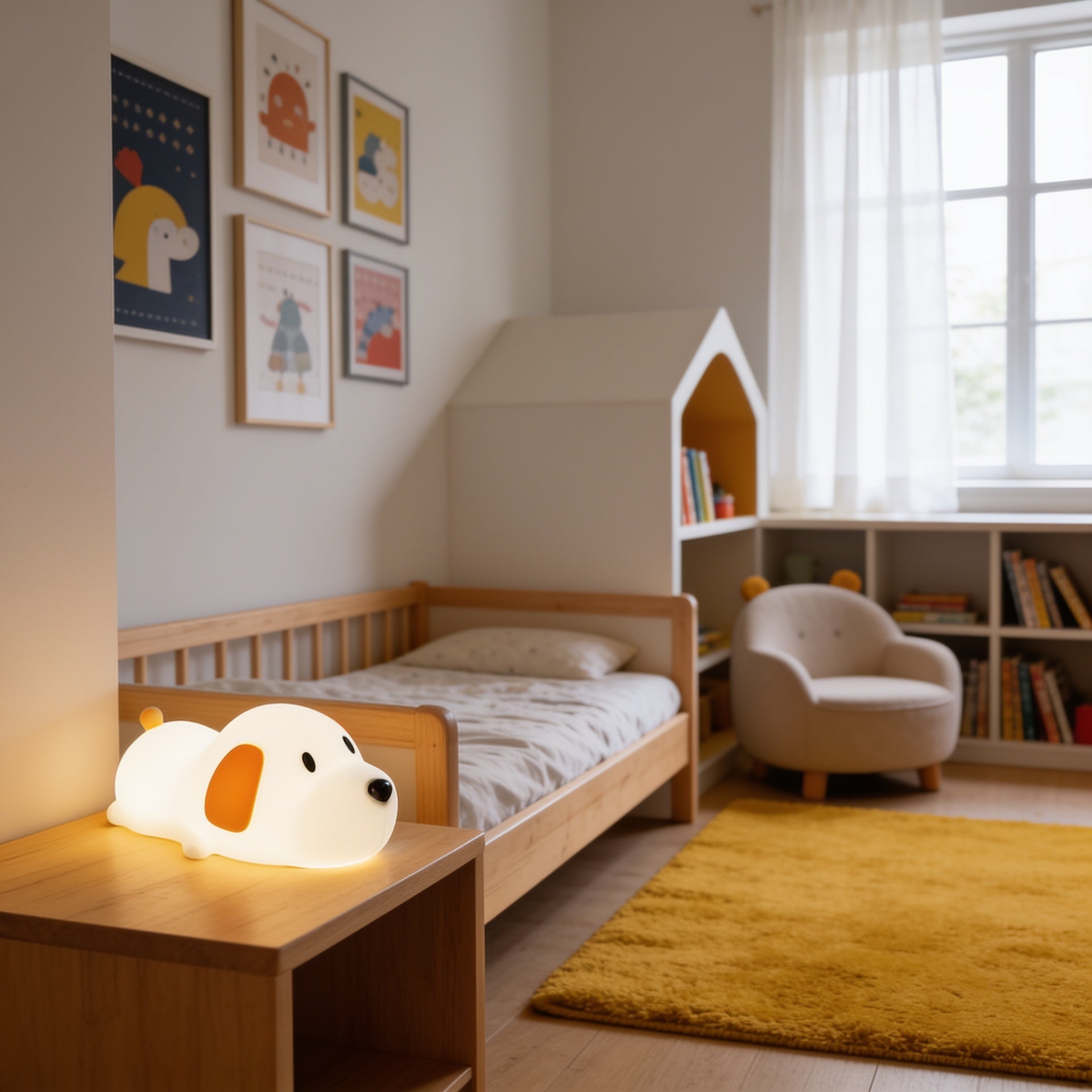 Silicone Puppy LED Night Light lifestyle medium