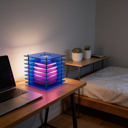 Acrylic Sphere Ambient Desk Lamp — medium lifestyle