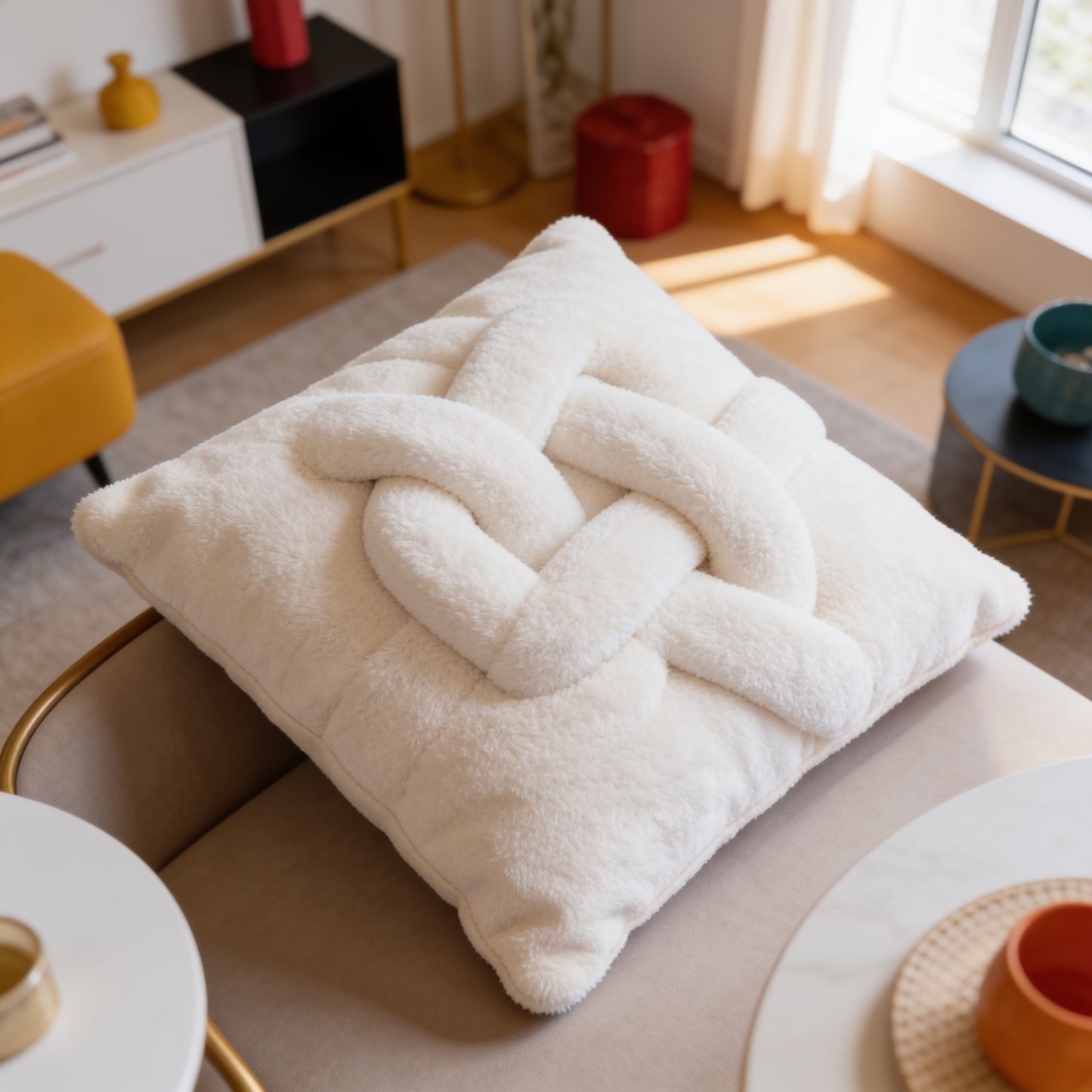 Chain Plush Pillow lifestyle