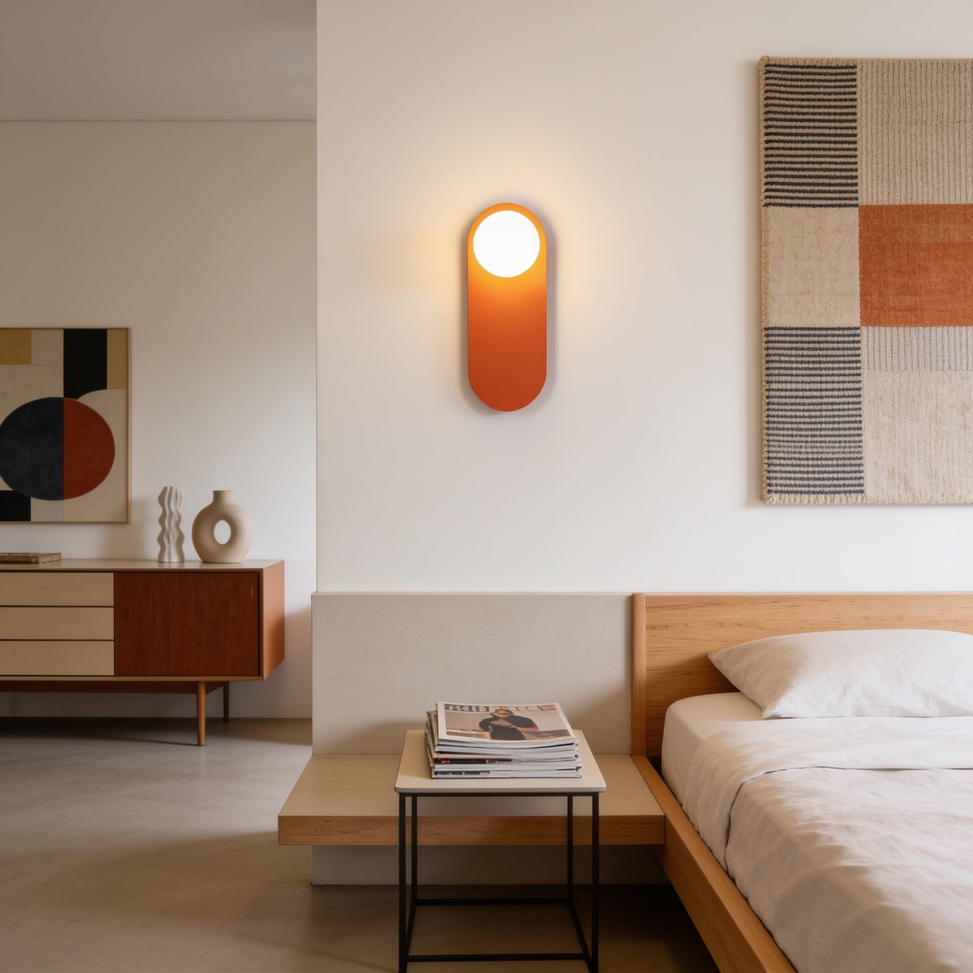 Modern Iron Glass Wall Lamp lifestyle room