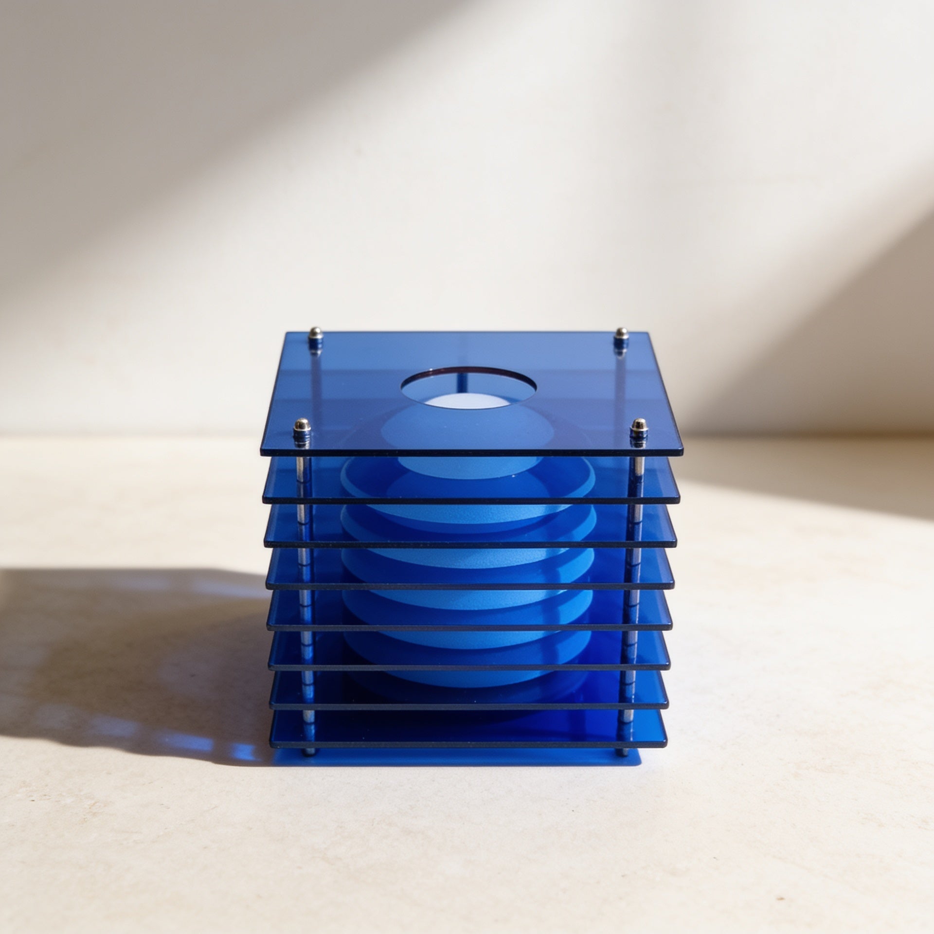 Acrylic Sphere Ambient Desk Lamp — Blue