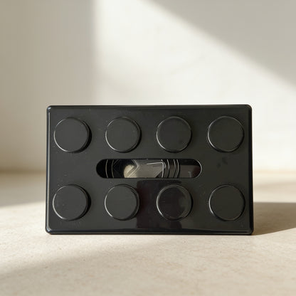 Plastic Building Block Tissue Box - Black