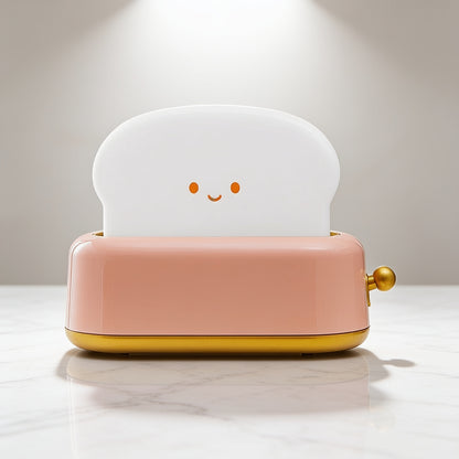 Cute Toast ABS Night Light - Pink