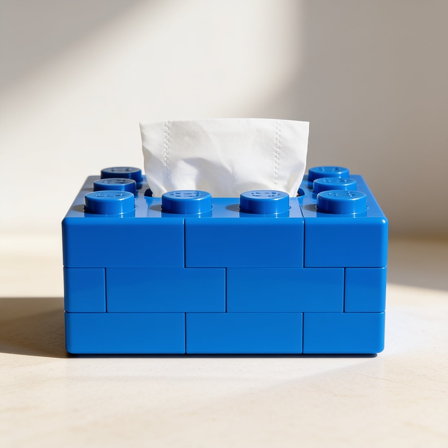 Building Block Tissue Box — Blue