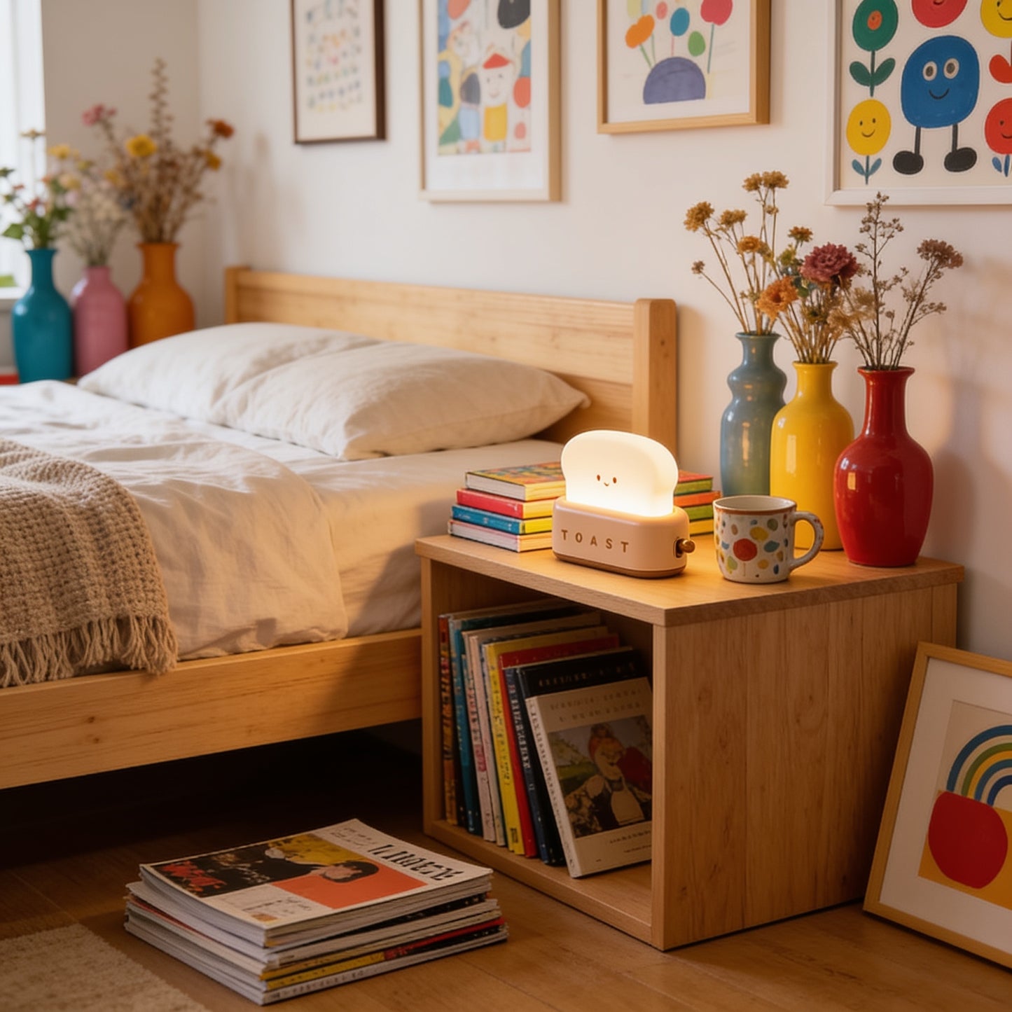 Cute Toast ABS Night Light lifestyle medium