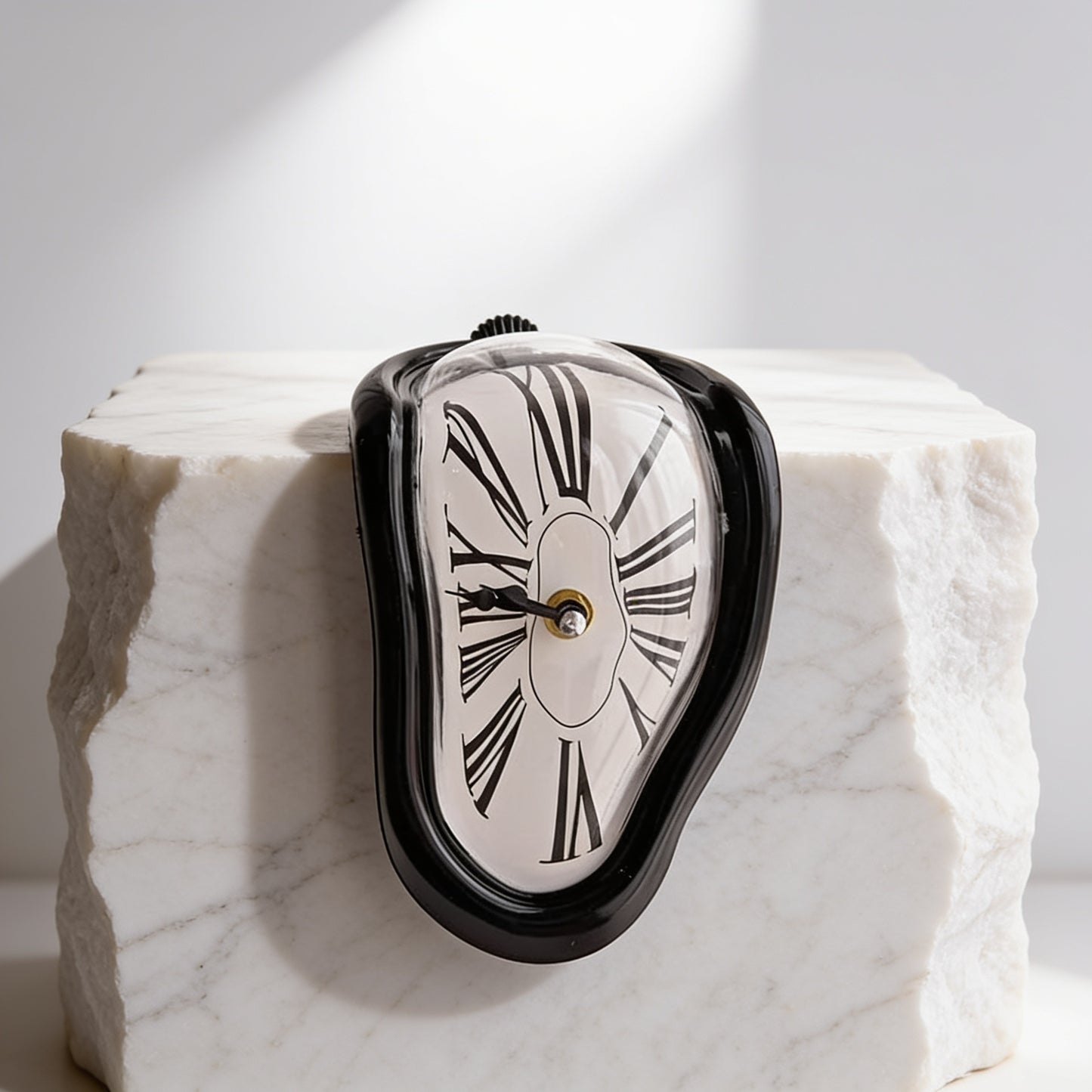 Melting Distorted Wall Clock - Studio Shot