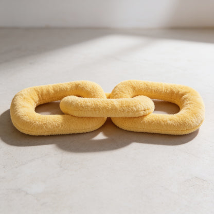 Chain Pillow 95cm Yellow Chain