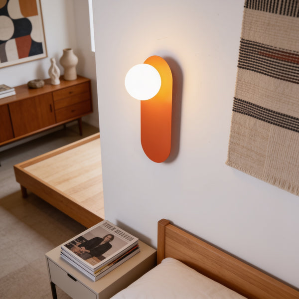 Modern Iron Glass Wall Lamp lifestyle close-up