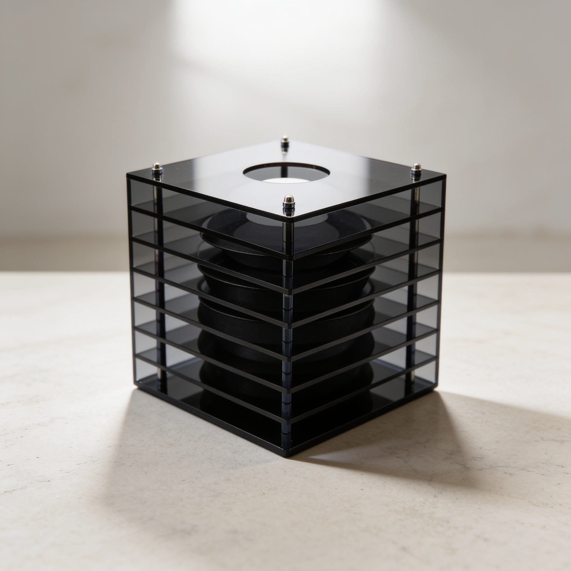 Acrylic Sphere Ambient Desk Lamp — Black