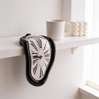 Melting Distorted Wall Clock - Room Mid Shot