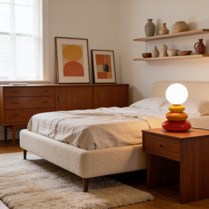 Ceramic Stacked LED Table Lamp lifestyle medium