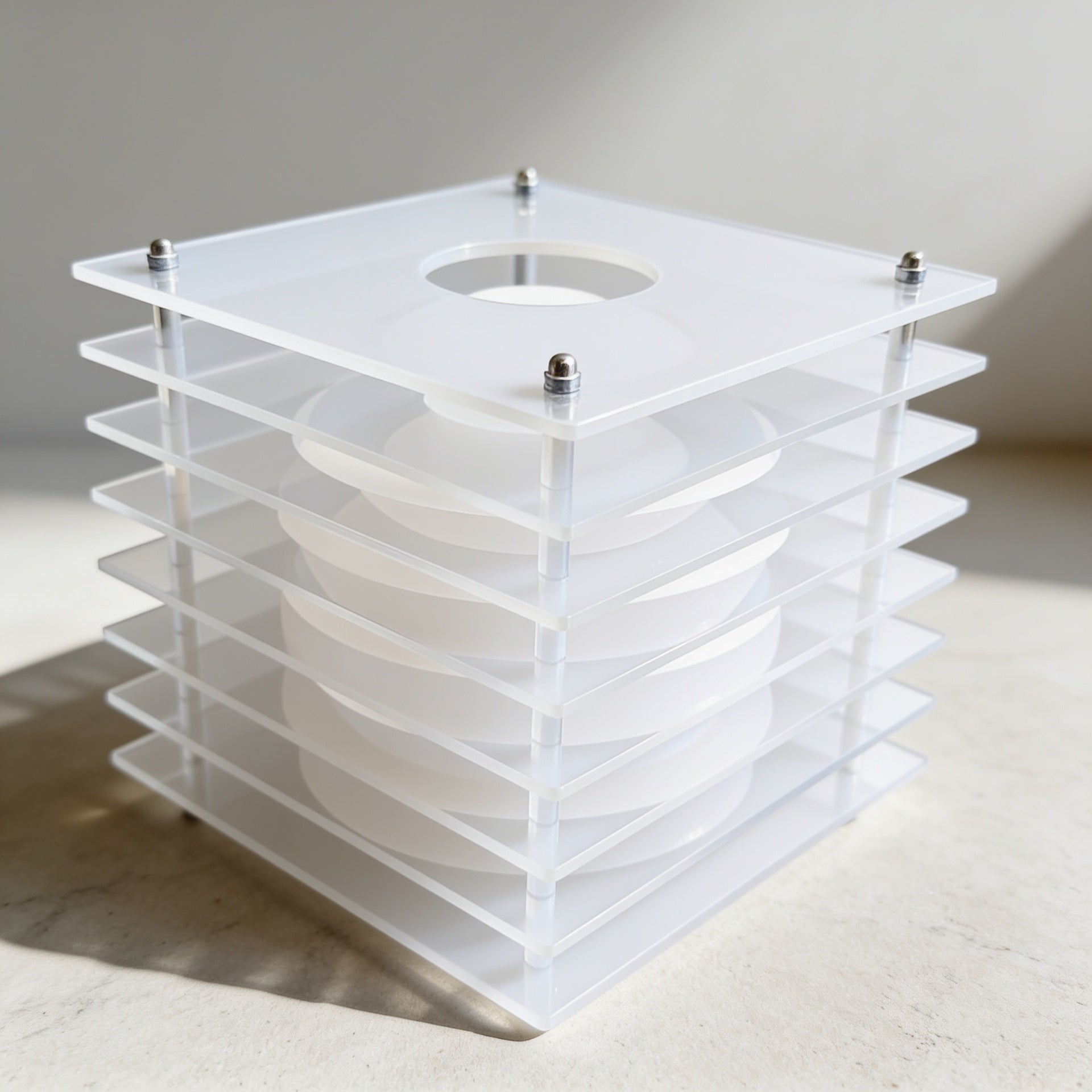 Acrylic Sphere Ambient Desk Lamp — White