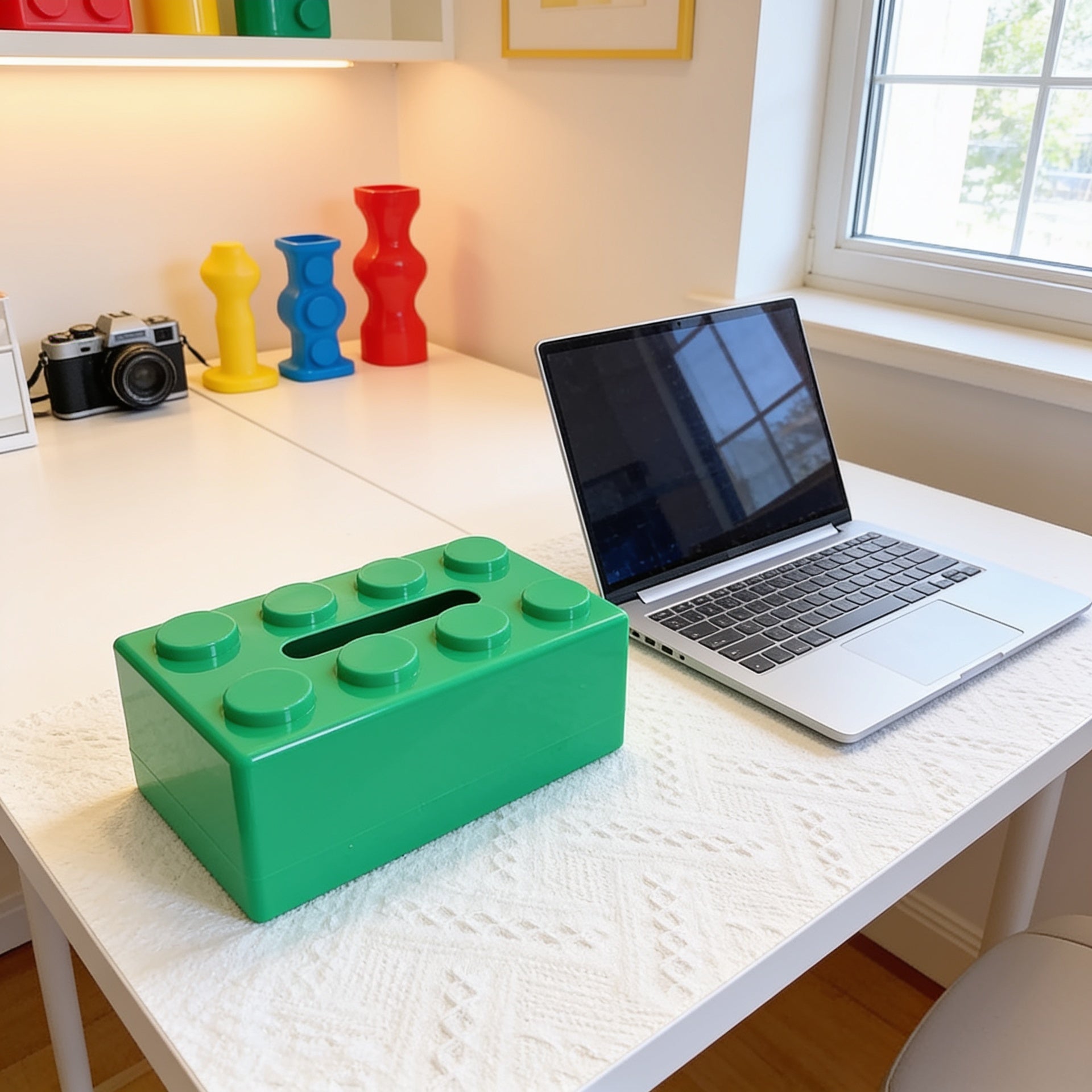Plastic Building Block Tissue Box - Home Office Wide