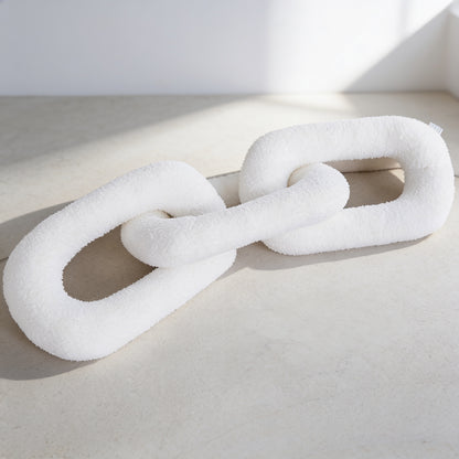 Chain Pillow 95cm White Chain
