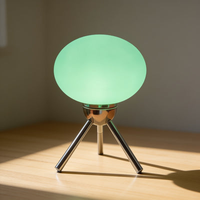 Glass Orb Tripod Table Lamp