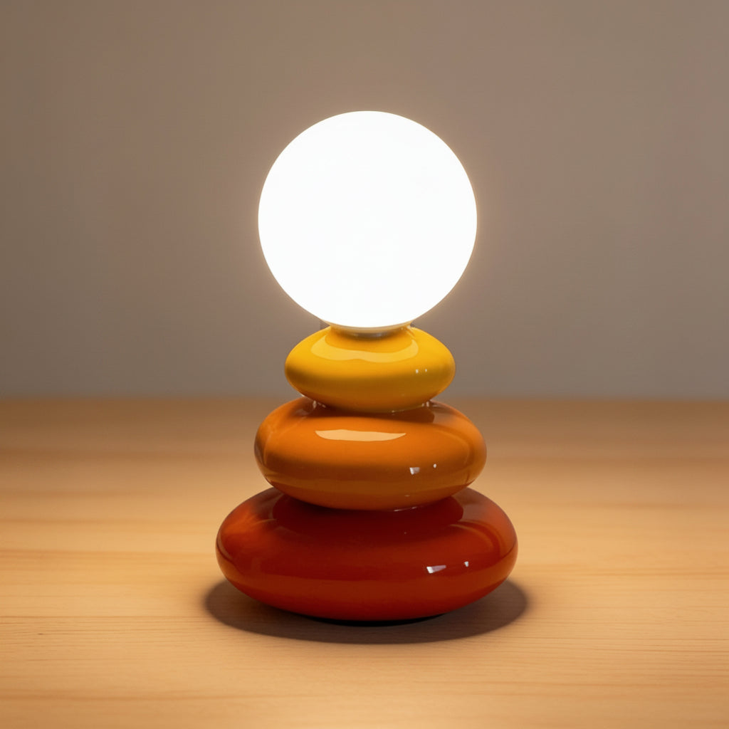 Ceramic Stacked LED Table Lamp