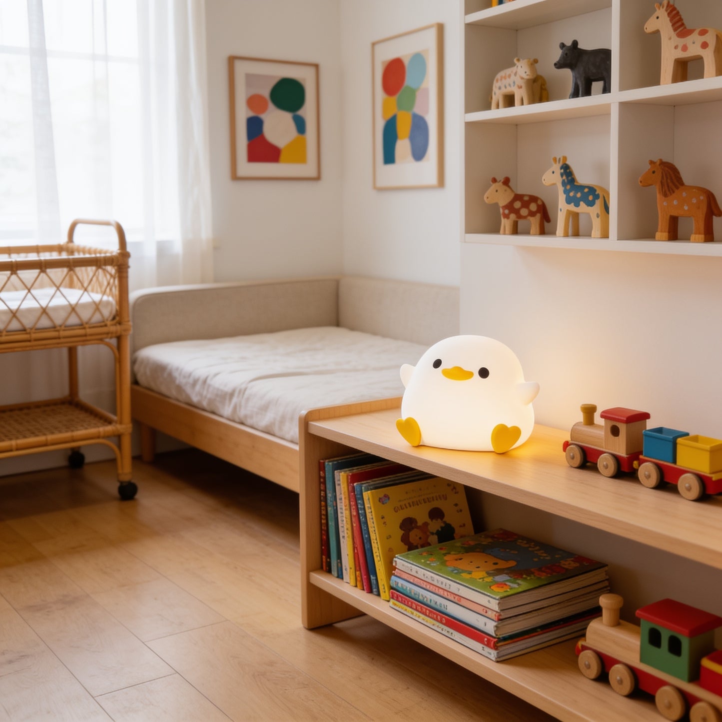 Silicone Duck LED Night Light lifestyle room