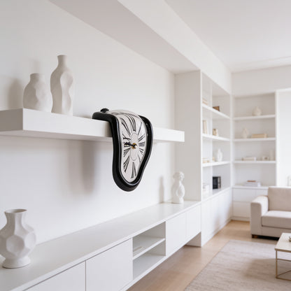 Melting Distorted Wall Clock - Room Wide